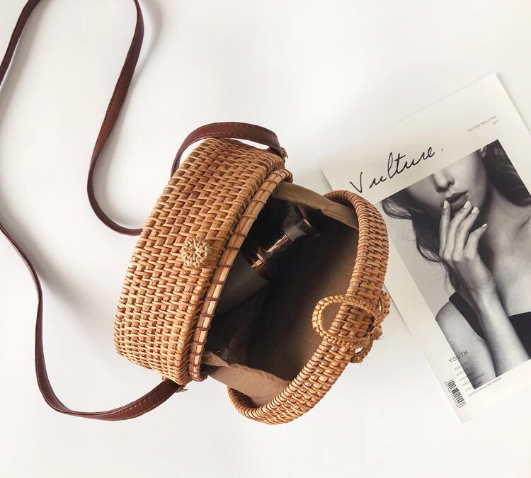 Cartera de Ratán CELLINA | Bolso de playa para mujer