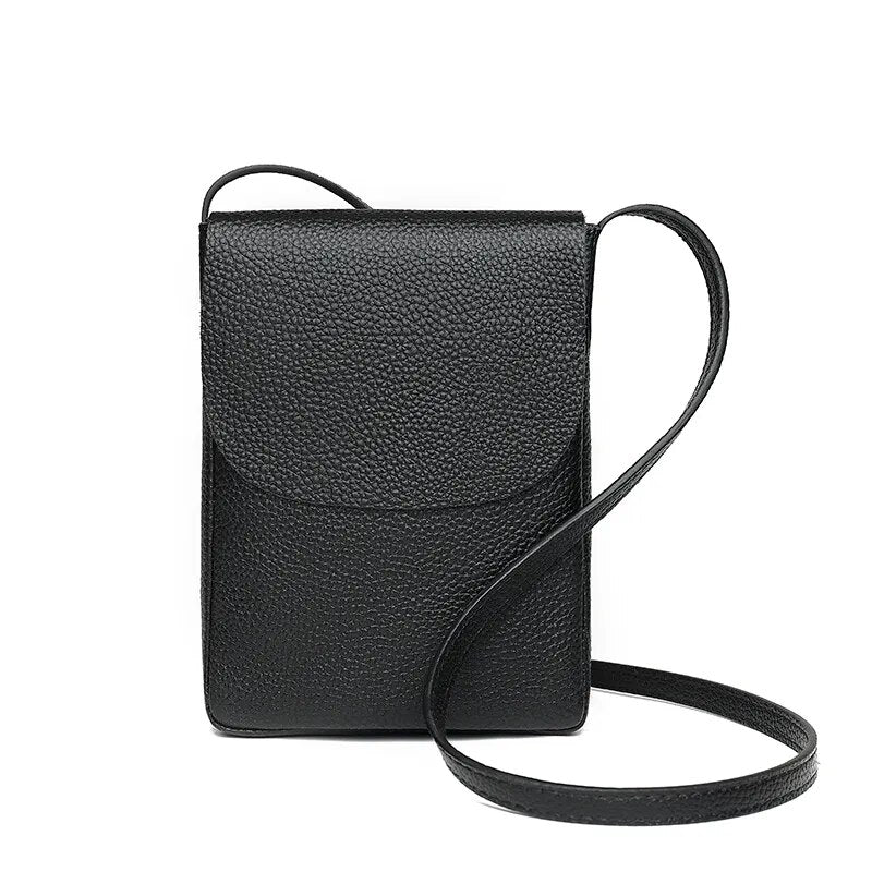 MINI CELULAR BAG Bandolera Porta Celular CUERO – LA BORSETTA