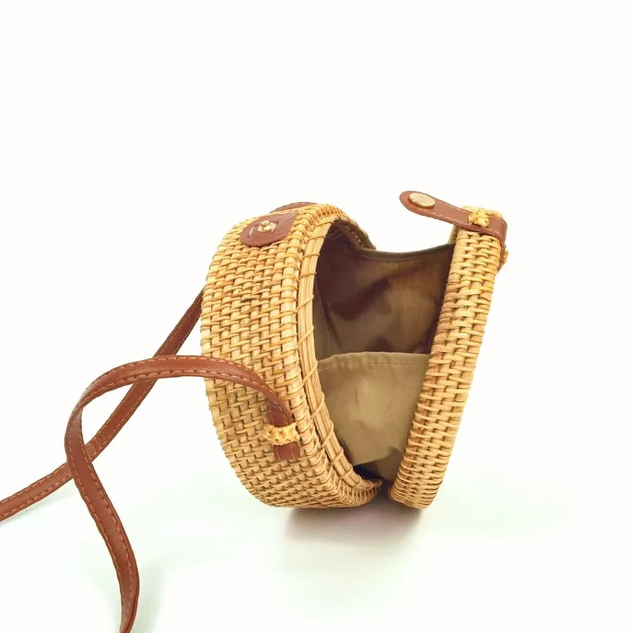 Cartera de Ratán AMINA | Bolso de playa para mujer