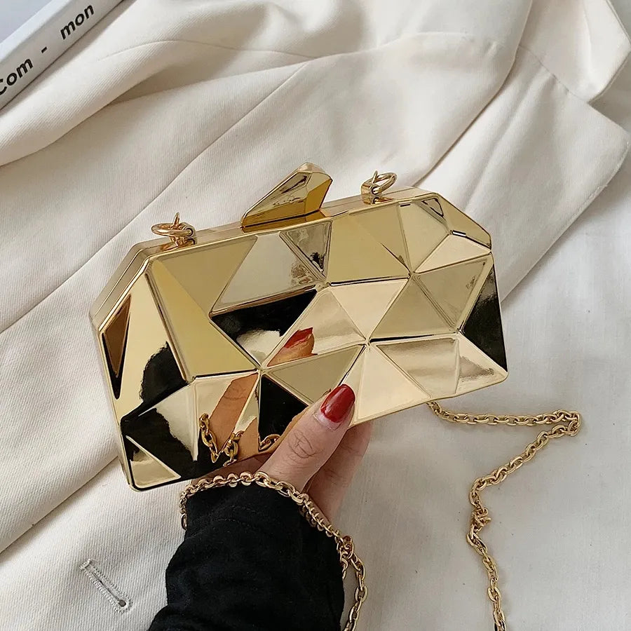 Cartera Clutch dorada GOLD | Bolso de Fiesta para mujer