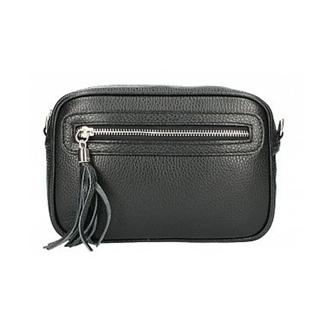 Bandolera Cartera Cuero Vittoria | Bolso para mujer Negro
