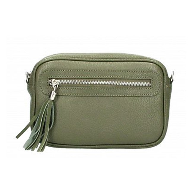 Bandolera Cartera Cuero Vittoria | Bolso para mujer Verde Musgo