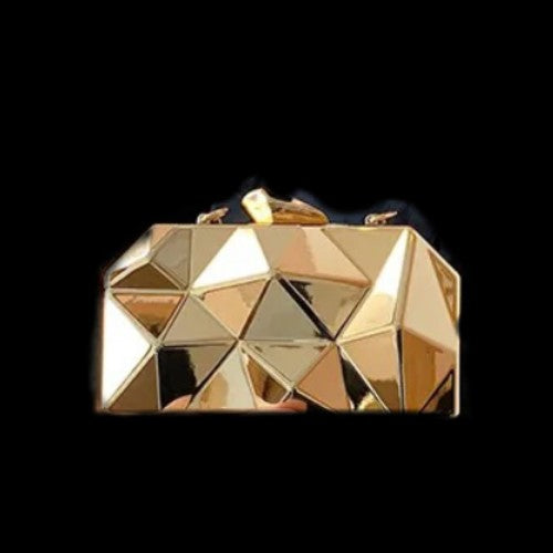 Cartera Clutch dorada GOLD | Bolso de Fiesta para mujer