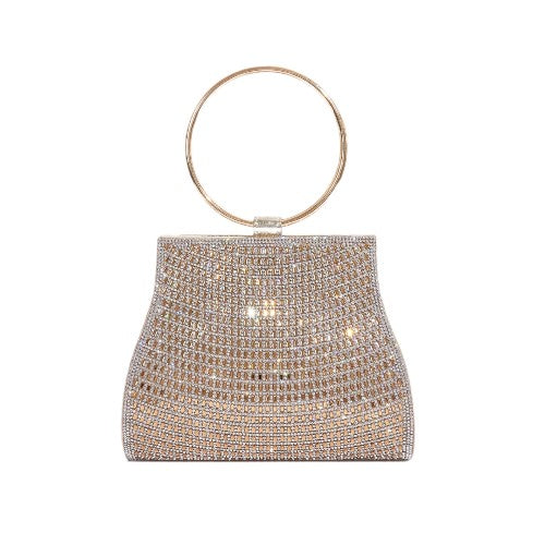 Cartera brillos dorados | Cartera de Fiesta para mujer