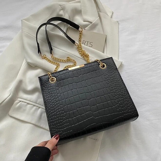 Cartera de Mano | Negra con cadena para Mujer