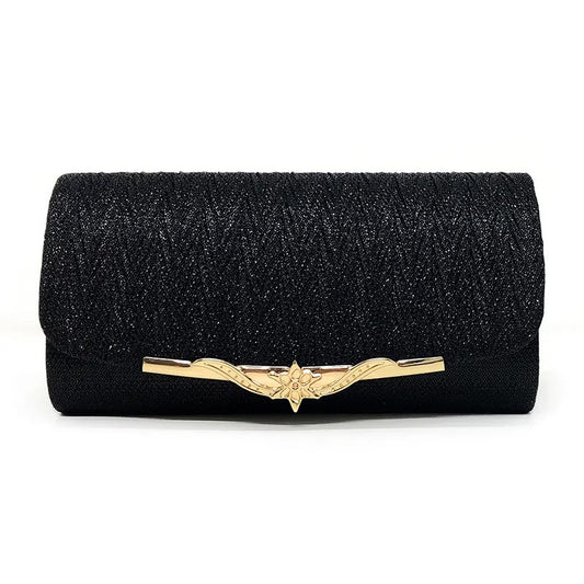 Cartera clutch negra | Cartera de Fiesta para mujer