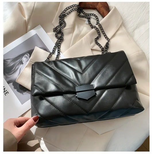 Cartera de Mano | Negra con cadena para Mujer