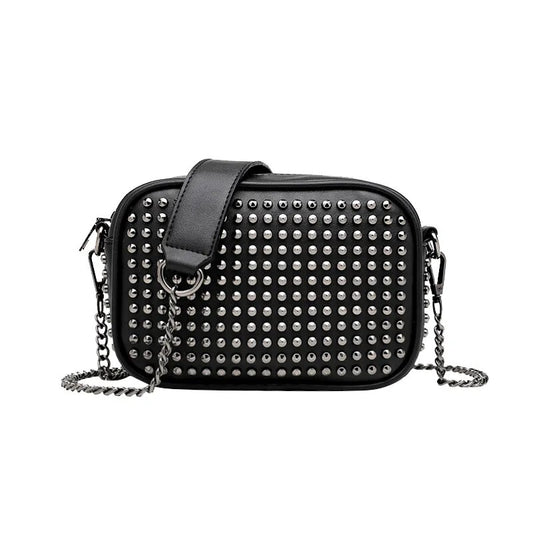 Cartera de Mano | Bandolera con tachas y cadena para Mujer