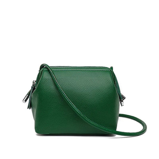 Bolso, Cartera de hombro, Bandolera de cuero genuino 100% para mujer la borsetta carteras