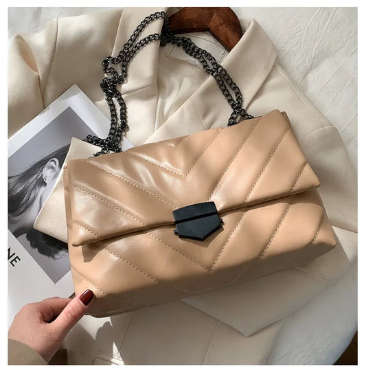 Cartera de Mano | Beige con cadena para Mujer