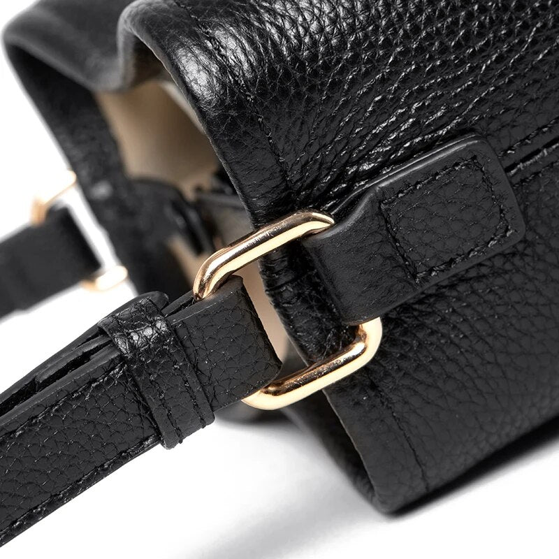 Bolso Cartera Cuero | Negro para mujer