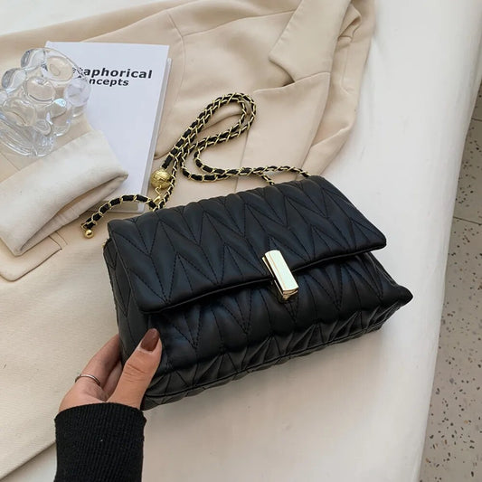 Cartera de Mano | Negra con cadena para Mujer