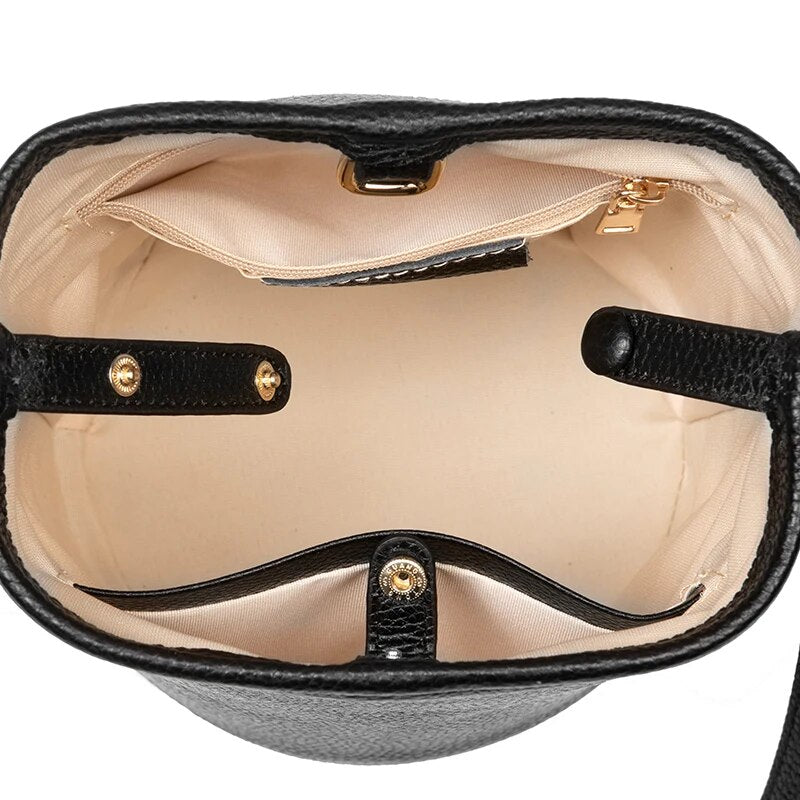 Bolso Cartera Cuero | Negro para mujer
