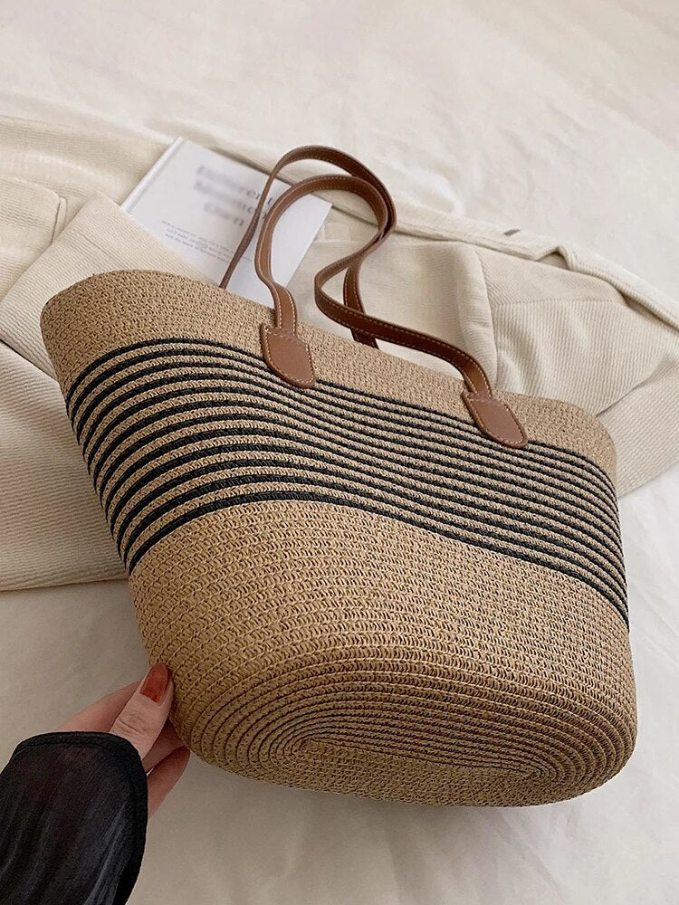 Bolso de Playa LINEE | Bolso de Rafia para mujer