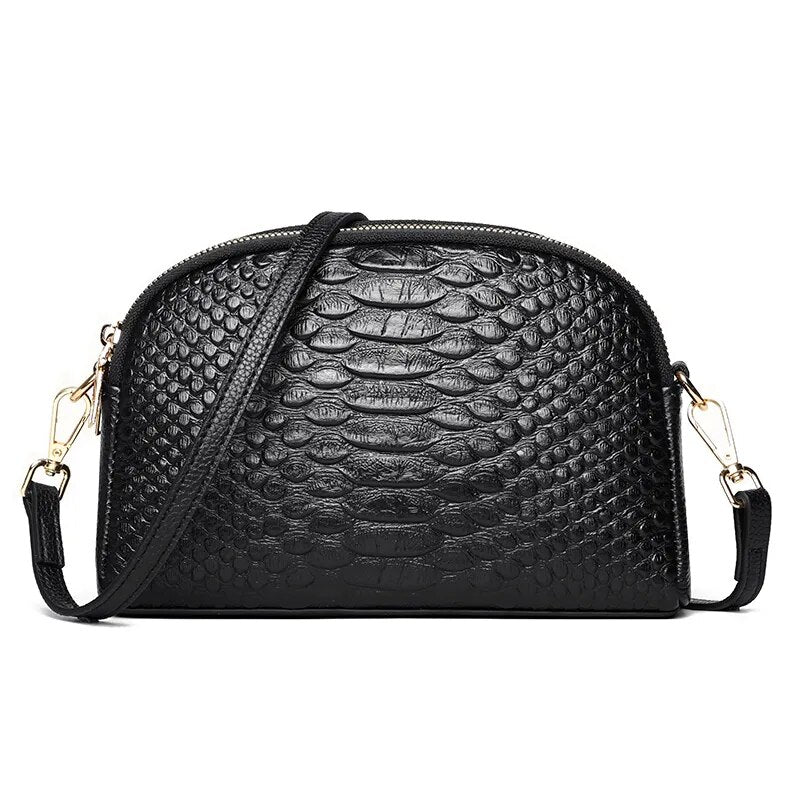 * Bolso, Cartera de hombro, Bandolera de cuero genuino 100% para mujer.
