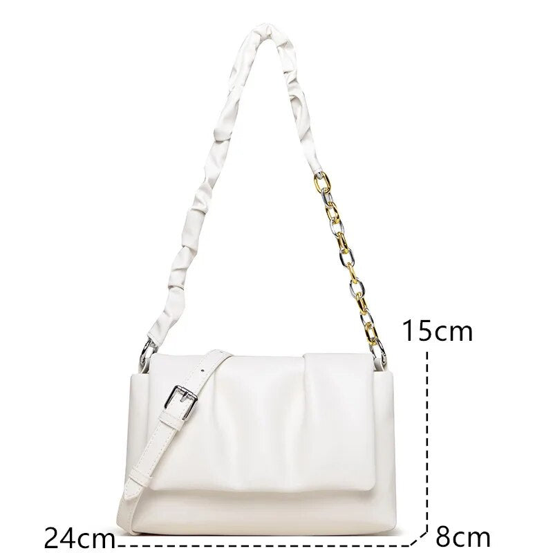 Bolso Cartera Cuero | Con cadena para Mujer