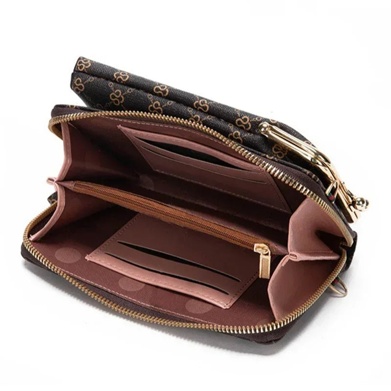 Billetera Monedero Portadocumentos | Bandolera Ecocuero para mujer