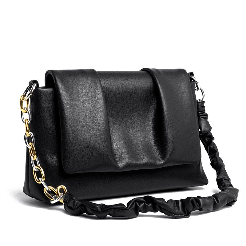 Bolso Cartera Cuero | Con cadena para Mujer