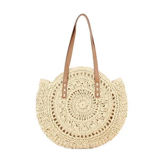Bolso de Playa BIANCA | Bolso de Rafia para mujer