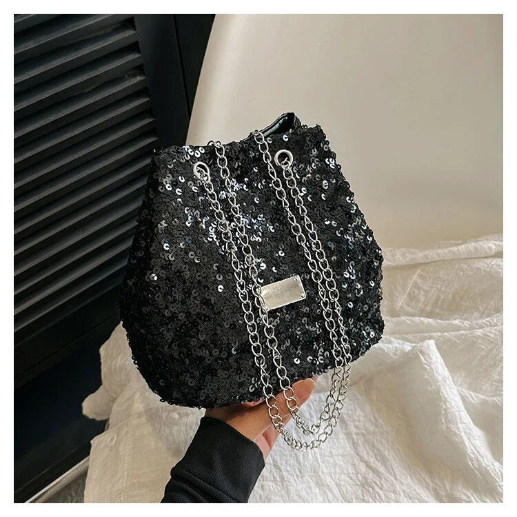 Mini bolso lentejuelas brillante | Cartera para mujer