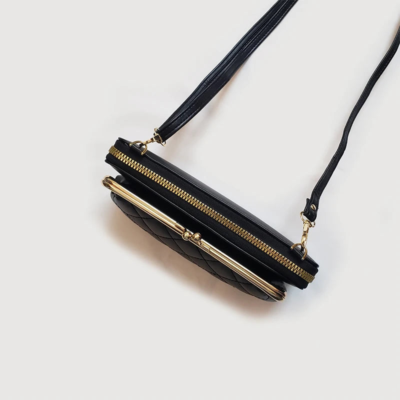 Billetera Monedero Mujer | Bolso Bandolera negra