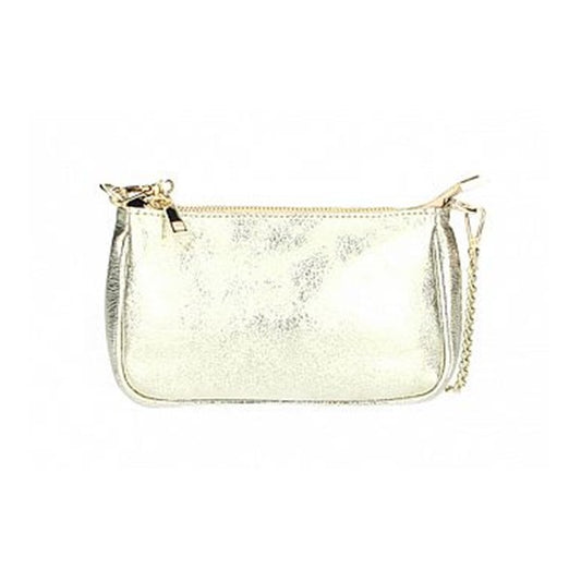 Cartera Dorada de Cuero Ornella | Hecho en Italia