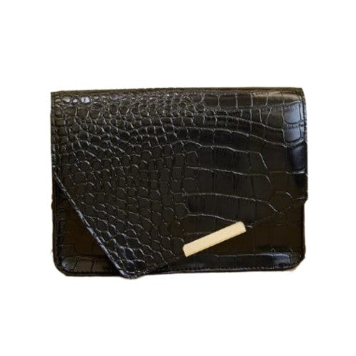 Cartera negra ecocuero | Bolso para mujer