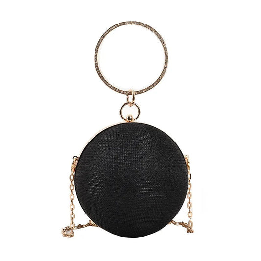 foto-mini-cartera-de-fiesta-redonda-brillos-negra-con-cadena-dorada-800x800px