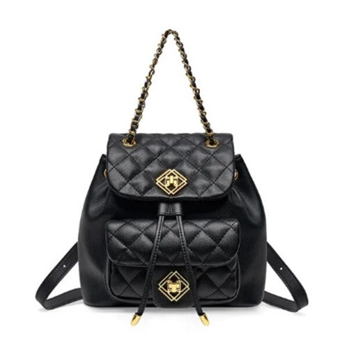 mochila-negra-cuero-geniuno-para-mujer-moda-la-borsetta-tienda-online-chile